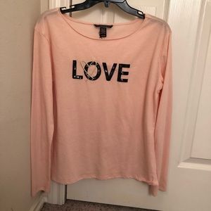 LIKE NEW Victoria Secret Long Sleeve Sleep Tee